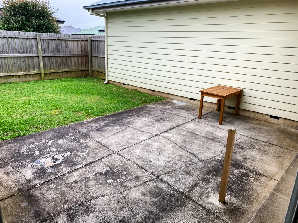 Concrete Resurfacing, starting condition of the concrete