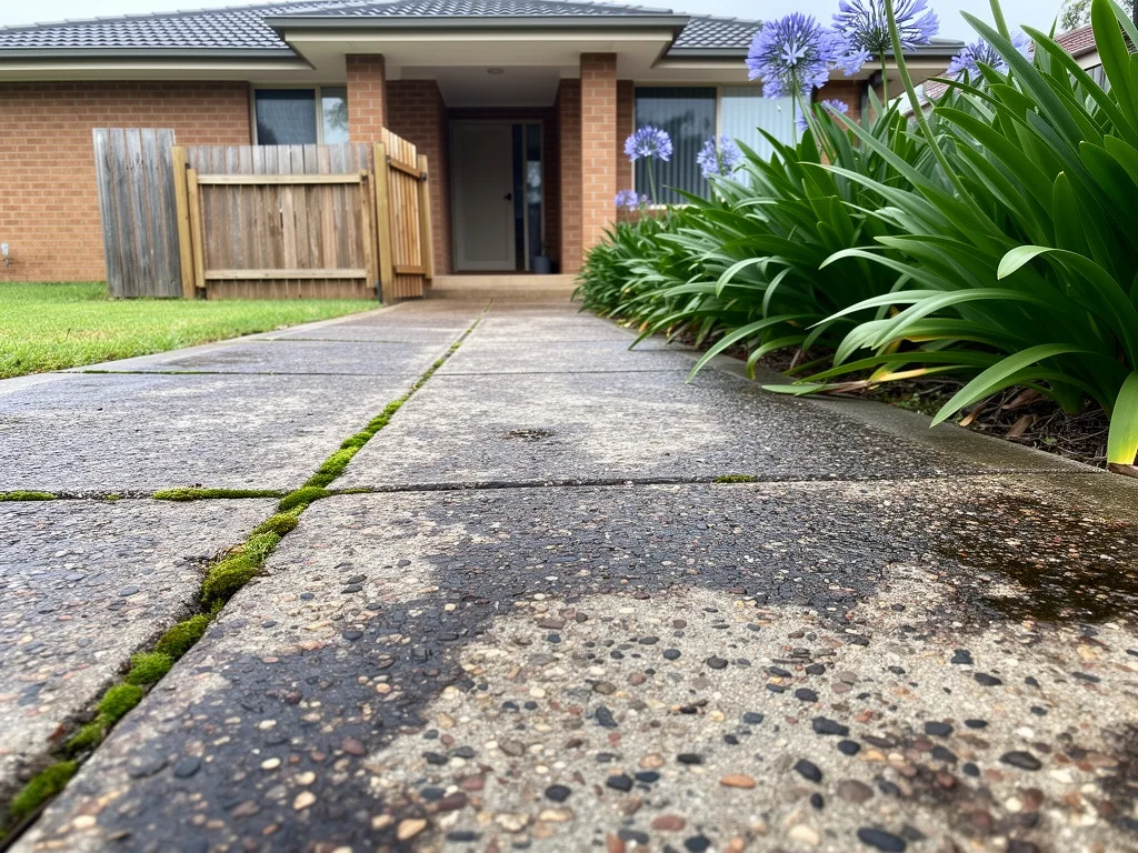 Exposed Aggregate Resurfacing, starting condition of the concrete